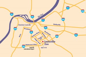 Local Map of the Louisville area