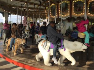 Cochran students ride merry go round