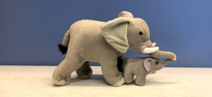 Elephant and calf plush
