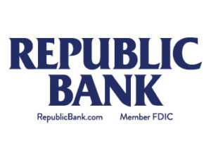 logo for Republic Bank, RepublicBank.com, Member FDIC