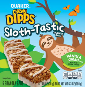 Quaker Chewy Dipps slothtastic