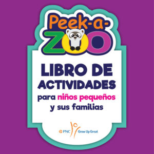Peek A Zoo Spanish booklet: toddler