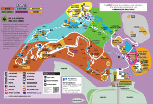 Louisville Zoo map with Kulture City quiet areas