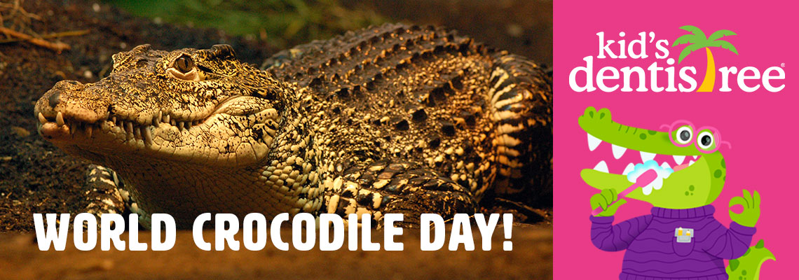 World Crocodile Day Sponsored by Kid's Dentistree Banner