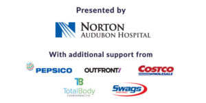 banner - shows throo zoo 5k Presented by Norton Audubon Hospital, with Additional Support from Pepsico, Outfront, Costcowholesale, TB total Body Chiropractic, Swags sport shoes logos on page