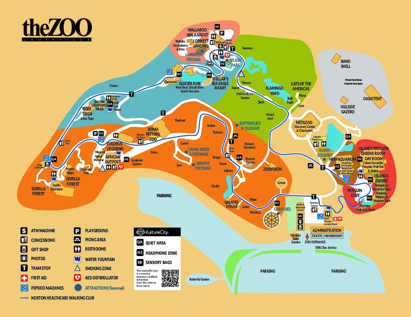 2023 Zoo Map English 1 Pdf 