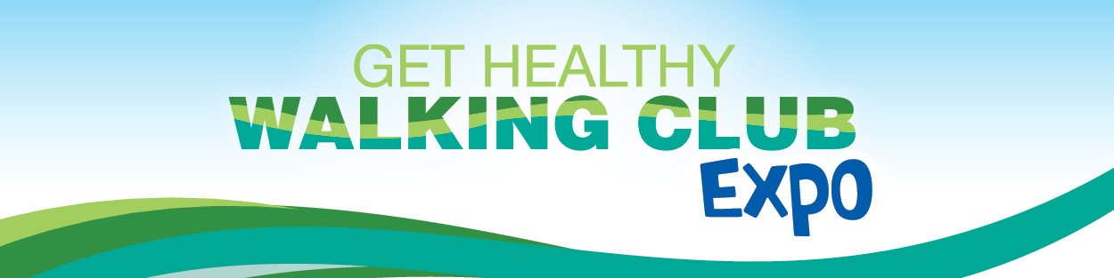 Get healthy walking club expo banner