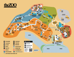 Louisville Zoo standard English map
